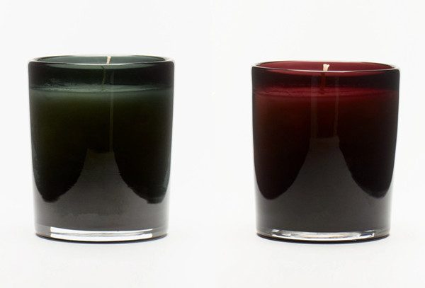Glass candle vessel